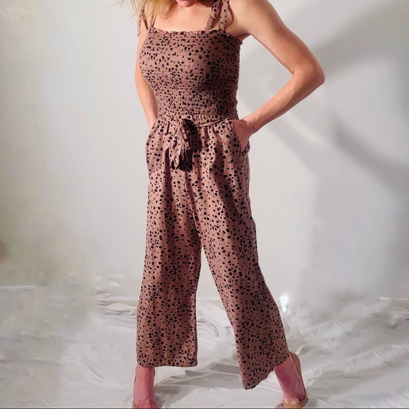 abercrombie smocked jumpsuit